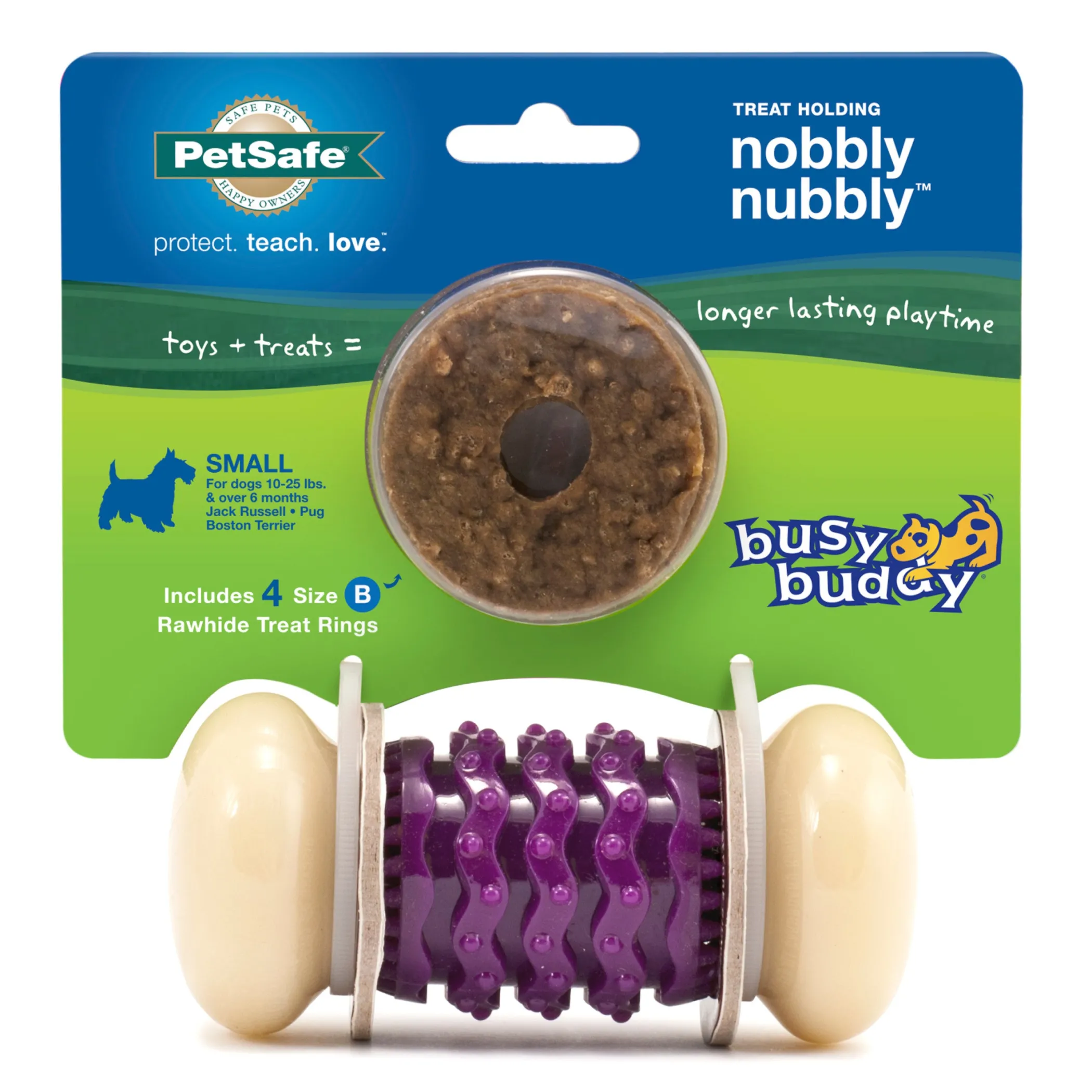 PetSafe Toys|Treat Ring Chew Toys-Busy Buddy® Nobbly Nubbly™
