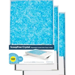 PetSafe Litter Boxes & Litter|Parts & Accessories-ScoopFree® Crystal Disposable Litter Tray, Fresh Scent, 3-Pack