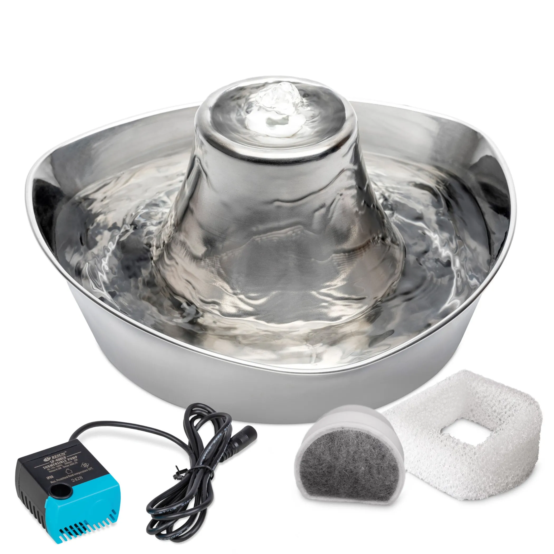 PetSafe Fountains & Feeders|Fountains-Seaside Stainless Pet Fountain